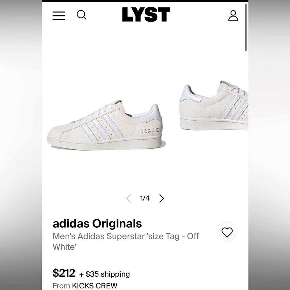 NIB size Men’s 7.5/women’s 8.5 Off White Adidas Original Superstar FY5478 Suede